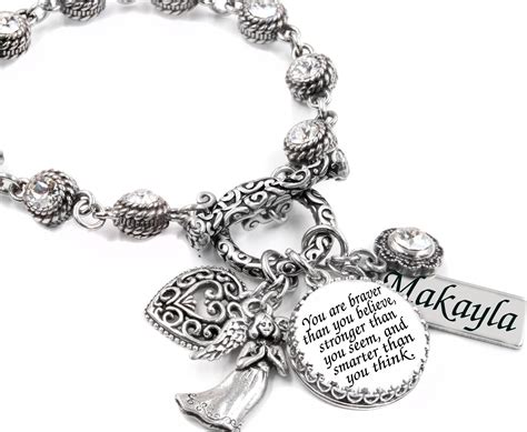 Personalized Charm Bracelet Personalized Jewelry Custom