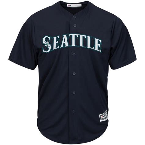 Youth Seattle Mariners Majestic Navy Alternate Cool Base Jersey