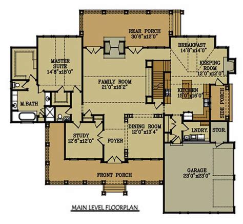 Large Southern brick house plan by Max Fulbright Designs