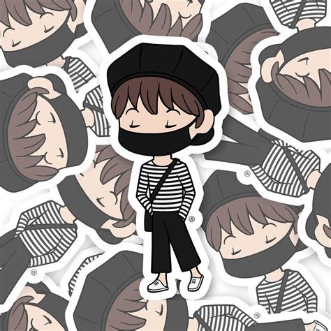 Bts Chibis Bts Chibi Stickers Bts Stickers Taehyung - Etsy