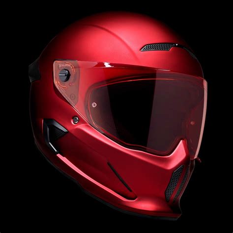 Red Motorcycle Helmet