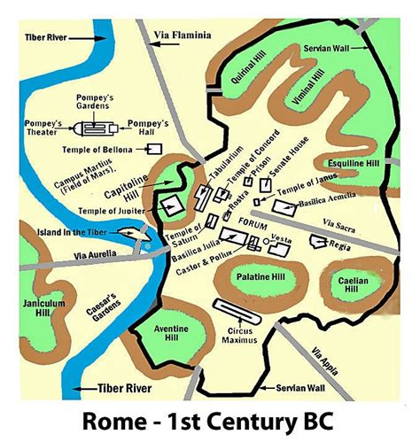 Ancient rome map, Rome map, Rome history