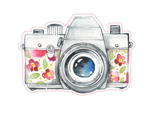 Camera Stickers Planner Sticker - Etsy