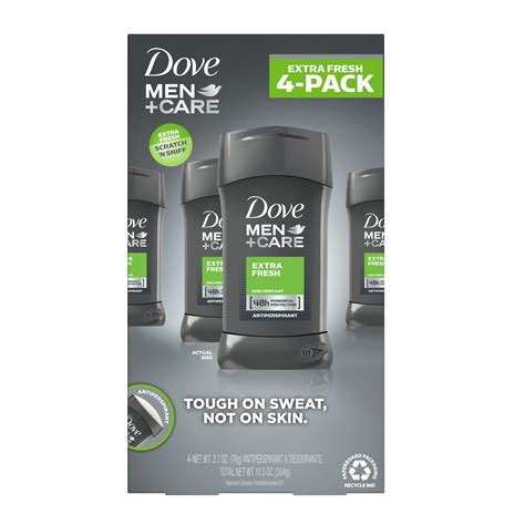 Dove Men+Care Antiperspirant Deodorant Extra Fresh, 4 pk. - Walmart.com