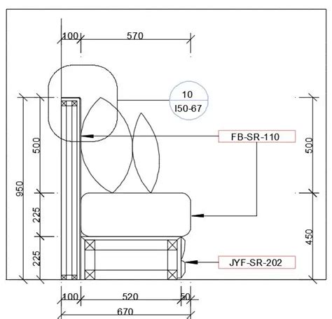 Side section detail of the sofa provided in this AutoCAD drawing file. Download this 2d AutoCAD ...