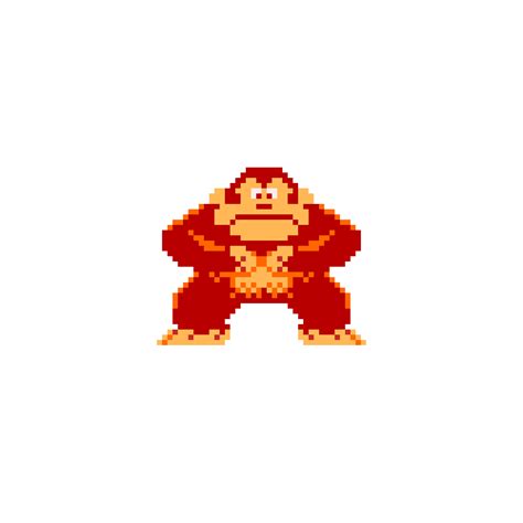 Pixilart - donkey kong (arcade sprite) donkey kong (game) by Rose-Montallies