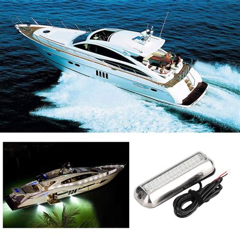 Kritne Underwater Fishing LED Light, 42LED Waterproof Boat Bottom ...