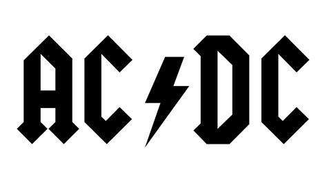 AC/DC Logo - Logo, zeichen, emblem, symbol. Geschichte und Bedeutung