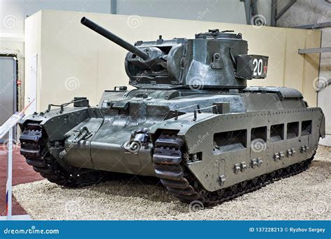 Old Infantry Tank Matilda II in Museum Editorial Stock Photo - Image of track, exhibit: 137228213