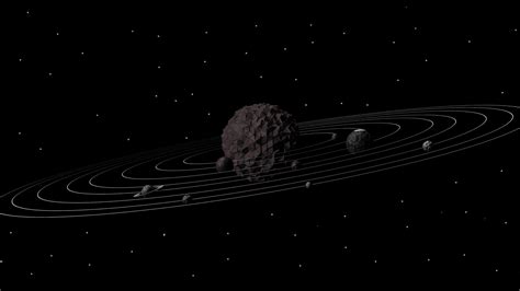 af06-3d-solar-system-dark-space-art-minimal - Papers.co