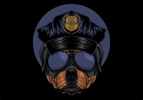 Rottweiler Police Illustration 952391 Vector Art at Vecteezy