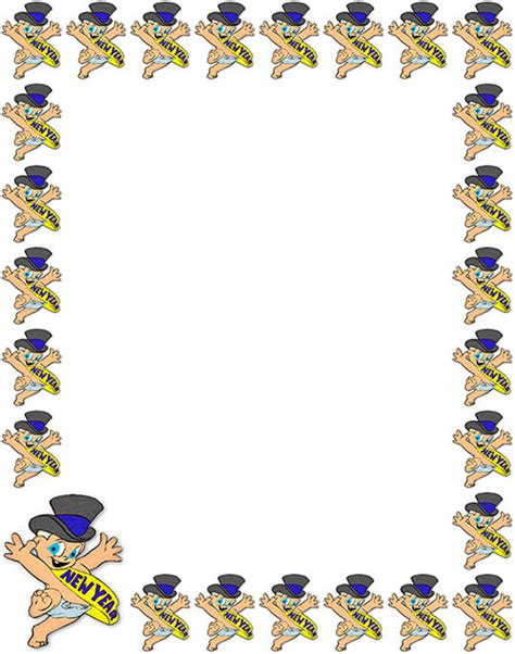 Free New Year Border Graphics - Clipart Frames