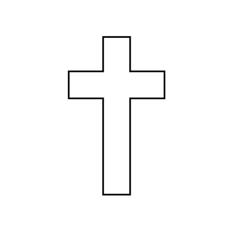 Christian Cross Icons on White Background Vector illustration. Cross ...