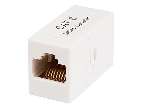 Monoprice Cat6 RJ45 Modular Inline Coupler, White - Monoprice.com