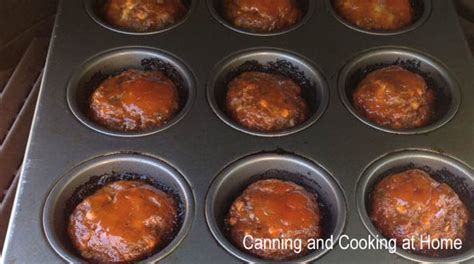 Honey Glazed Meatloaf {Muffins} - CANNING AND COOKING AT HOME