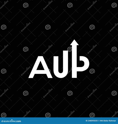 AUP Letter Logo Design on WHITE Background. AUP Creative Initials ...