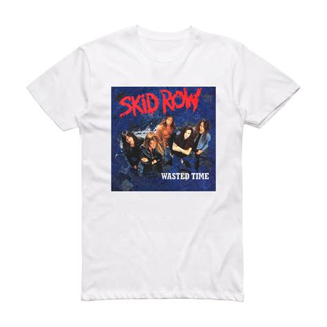 Skid Row Wasted Time Album Cover T-Shirt White – ALBUM COVER T-SHIRTS