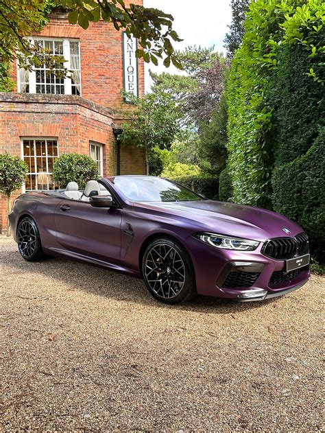 BMW M8 Convertible in Frozen Purple