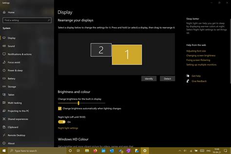 windows 10 - How to set up Night light mode on one monitor and leave the second one Normal ...