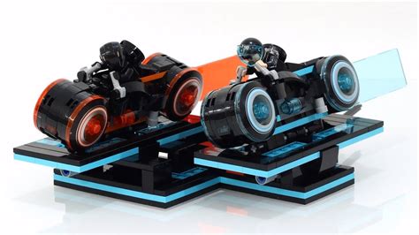 Custom LEGO TRON: Legacy Action Stand - YouTube