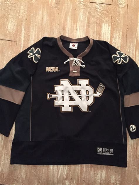 Vintage Notre Dame Jersey needs a new home : hockeyjerseys