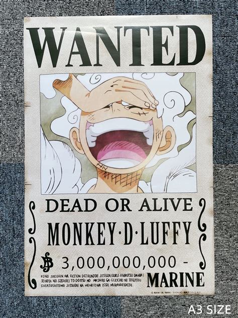 Wanted Poster Monkey D Luffy Billion Berrys One Piece Art | The Best Porn Website