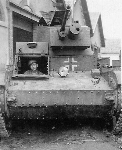 One of the Polish 7TPs, known as the Beutepanzer PzKpfW 7TP 731(p) in Wehrmacht service ...