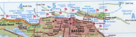 Map of Nassau/Paradise Island, Bahamas