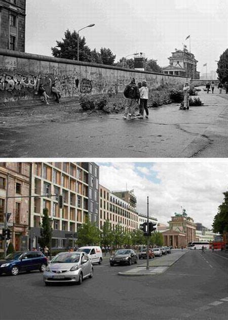 Berlin Wall Before and Today ~ vintage everyday