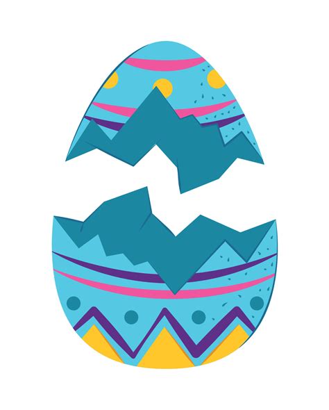 broken easter egg 10464546 Vector Art at Vecteezy