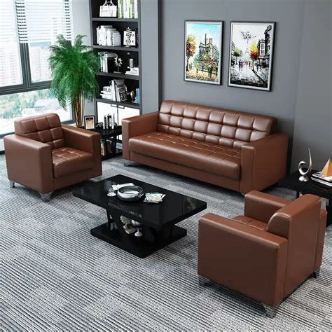 5-seater brown leather sofa - Furniture Choice Kenya