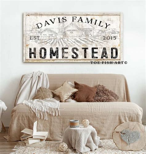 Family Farmhouse Sign - ToeFishArt