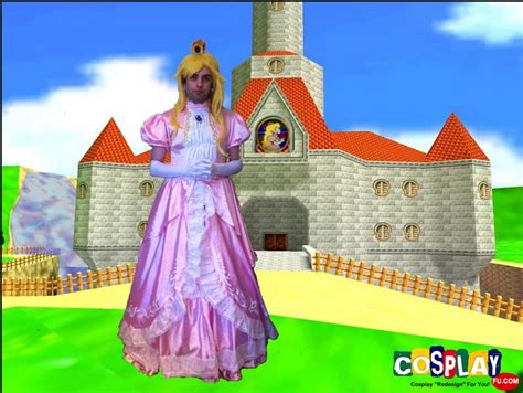 Custom Princess Peach Cosplay Costume from Super Mario Bros - CosplayFU.com