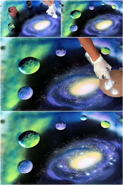 How To Do Spray Paint Galaxy Art | Spray paint art, Galaxy spray paint, Galaxy art