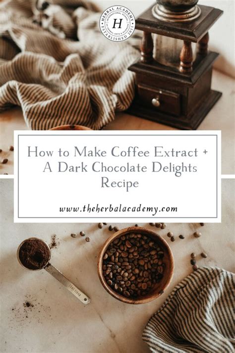 How to Make Coffee Extract + A Dark Chocolate Delights Recipe – Herbal Academy