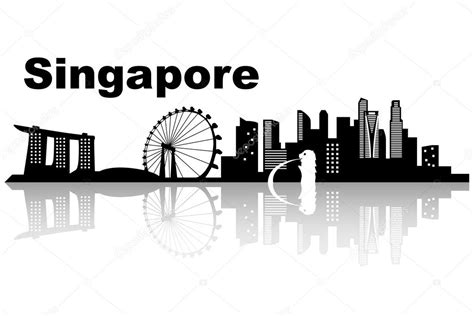 Singapore skyline skyline — Stock Vector © ryanking999 #38022247