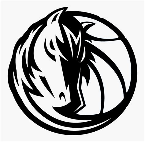 Black Dallas Mavericks Logo, HD Png Download - kindpng