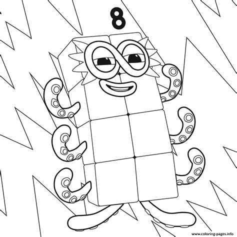 Free Printable Numberblocks Coloring Pages - Printable Templates