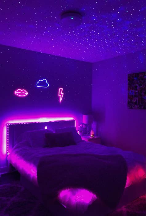 dream neon bedroom | Neon bedroom, Neon room, Room ideas bedroom