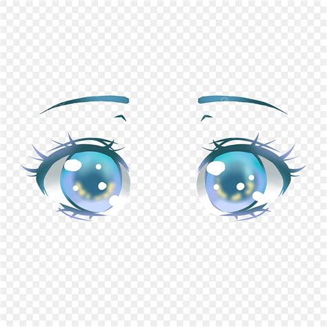 Character Eyes PNG Image, Cartoon Anime Character Blue Eyes, Anime ...