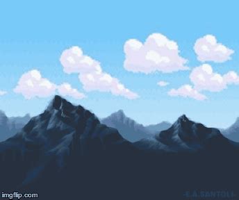 Animated Gif - Mountain/Sky - Eric Alexander Santoli