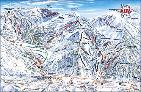 Alta Ski Area Trail Map