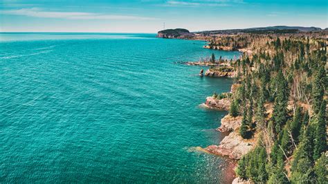 Overlooking the North Shore of Lake Superior from Shovel Point, Tettegouche State Park ...