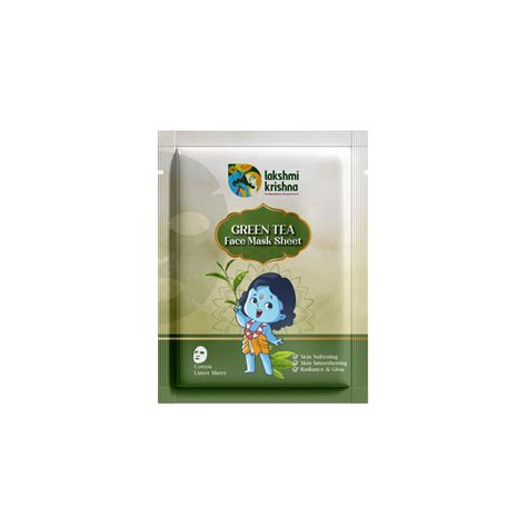 Buy Green Tea Face Mask Sheet | Lakshmi Krishna Naturals