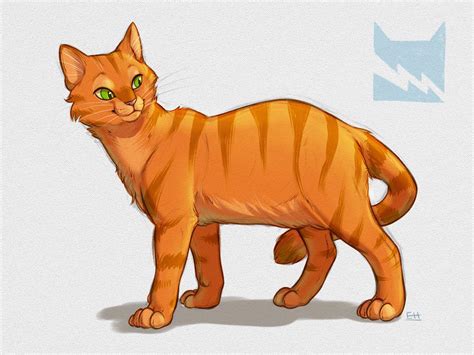 Firestar sketch I made today! Tempted to draw Graystripe or Yellowfang next! : r/WarriorCats