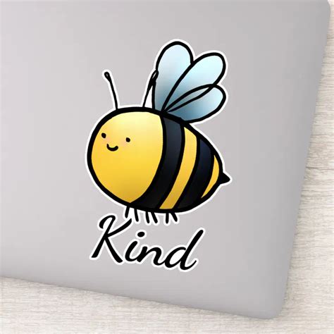 "Bee" Kind Sticker | Zazzle