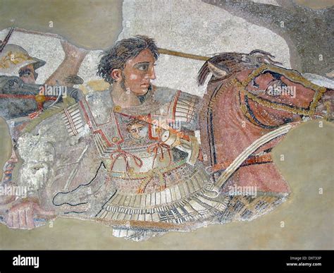 Alexander the Great on the Alexander Mosaic Stock Photo - Alamy