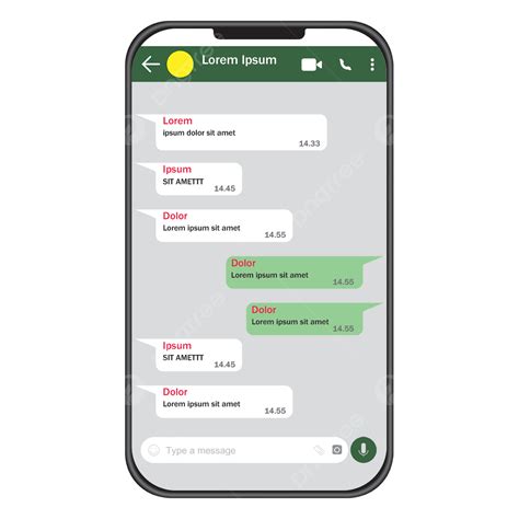 Whatsapp Chat Template With Smartphone Template Download on Pngtree