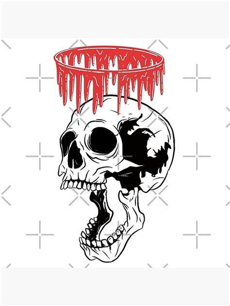 "Blood crown skull | screaming skull | scary blood skull | Halloween scary skull | dripping ...