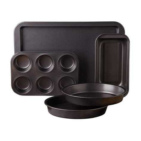 Sunbeam Kitchen Bake 5-Piece Non-Stick Carbon Steel Bakeware Set ...